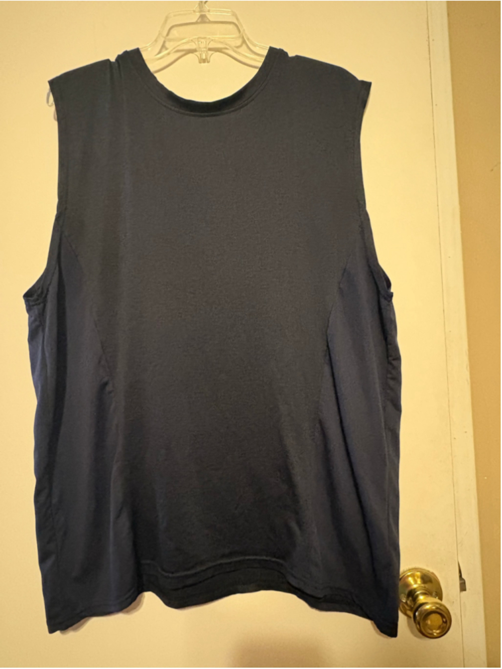 Men's Real Essentials Navy Tank Top Size XL